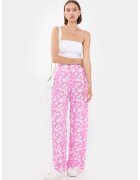 HiCCUP Pantaloni florali - Roz