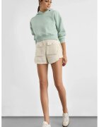 HiCCUP Pantaloni scurti dama - cu buzunare aplicate - poliester - crem