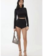 HiCCUP Pantaloni scurti dama talie inalta - croiala dreapta - Negru