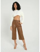 HiCCUP Pantaloni scurti - piele ecologica - talie inalta