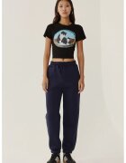 HiCCUP Pantaloni sport dama - basic - bumbac-poliester - Albastru marin - S - Albastru