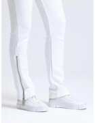 HiCCUP Pantaloni sport dama - cu talie inalta si crapaturi cu fermoar - negri - textil