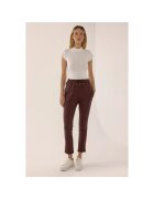 HiCCUP Pantaloni sport dama - slim fit - cordon - maro - bumbac-poliester