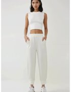 HiCCUP Pantaloni sport dama talie elastica - design modern - culoare natur - material textil