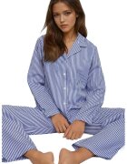 HiCCUP Pijama dama - Bumbac - Albastru
