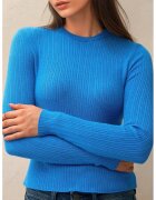 HiCCUP Pulover dama - albastru - tricot
