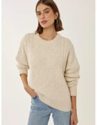 HiCCUP Pulover dama - supradimensionat - natur - tricot