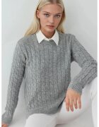 HiCCUP Pulover dama - Tricot - Gri