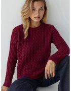 HiCCUP Pulover dama - Tricot - Rosu inchis