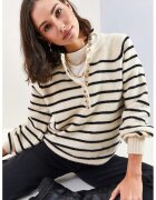 HiCCUP Pulover tricotat dungi - alb - tricot -