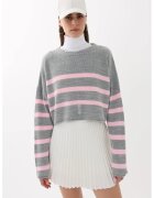 HiCCUP Pulovere dama - pulover cu guler rotund - tricot