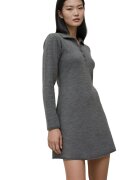 HiCCUP Rochie dama - guler polo - gri - tricot