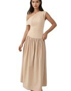 HiCCUP Rochie maxi - Bej - Textil