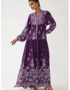 HiCCUP Rochie maxi cu imprimeu - Violet