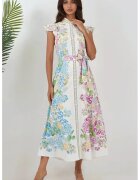 HiCCUP Rochie maxi dama - imprimeu floral - multicolor - textil