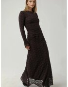 HiCCUP Rochie Maxi - Dantela - Guler Rotund - Maro - Jerseu