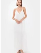 HiCCUP Rochie maxi - Decolteu in V - Bumbac - Alb