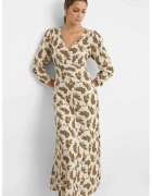 HiCCUP Rochie maxi - decolteu in V - spate incretit - viscoza - Multicolor