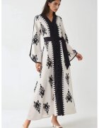 HiCCUP Rochie maxi - detalii cambrate - negru - textil