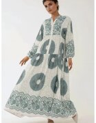 HiCCUP Rochie maxi - imprimeu - gri - viscoza