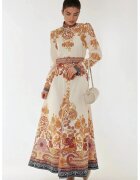 HiCCUP Rochie maxi imprimeu - portocalie - material subtire