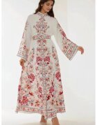 HiCCUP Rochie maxi - maneca lunga - imprimeu - multicolora - material subtire