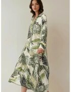 HiCCUP Rochie maxi midi cu model floral - verde - textil