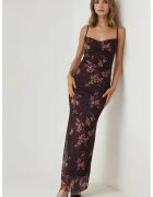 HiCCUP Rochie maxi - mulata - maro - jerseu