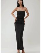 HiCCUP Rochie maxi - mulata - neagra - jerseu