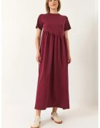 HiCCUP Rochie maxi tricotata - lejera - rosie - bumbac