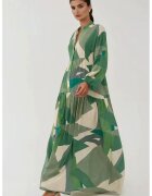 HiCCUP Rochie maxi - viscoza - verde