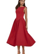 HiCCUP Rochie midi A - Rosu - Textil