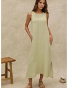 HiCCUP Rochie midi - bumbac texturat - verde