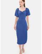 HiCCUP Rochie midi cu decolteu in forma de inima
