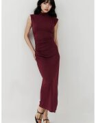 HiCCUP Rochie midi dama - mulata - tricot - visiniu