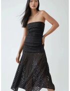 HiCCUP Rochie midi din dantela fara bretele - negru - eleganta