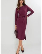 HiCCUP Rochie midi - rosu - jerseu