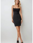 HiCCUP Rochie mini bodycon - decolteu patrat - negru - jerseu