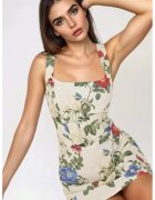 HiCCUP Rochie mini - croiala in A - multicolor - textil