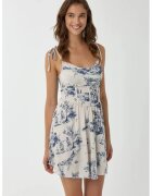 HiCCUP Rochie mini - imprimeu modern - albastra