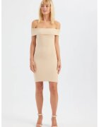 HiCCUP Rochie mini - mulata - bej - textil