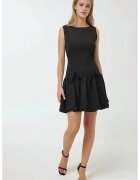 HiCCUP Rochie mini - mulata cu funde - neagra - bumbac