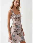 HiCCUP Rochie mini - mulata - decolteu patrat - multicolor - jerseu