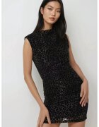 HiCCUP Rochie mini - mulata - imprimeu leopard - negru - textil