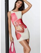 HiCCUP Rochie mini mulata model floral - material tul