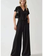 HiCCUP Salopeta dama croi larg - negru - textil - Negru
