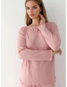 HiCCUP Set pijama - maneca lunga - croiala lejera - roz pudrat - jerseu - set
