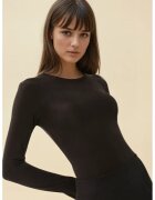HiCCUP Slim Fit - guler rotund - maneca lunga - negru - poliester - Negru