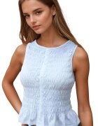 HiCCUP Top dama - Jerseu - Alb - Slim fit