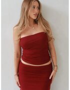 HiCCUP Top dama - set coordonat - Slim Fit Multiway - rosu - jerseu